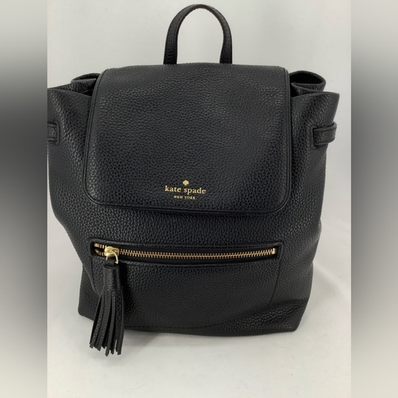 EUC Kate Spade New York Chester Street Kacy Black Leather Backpack
